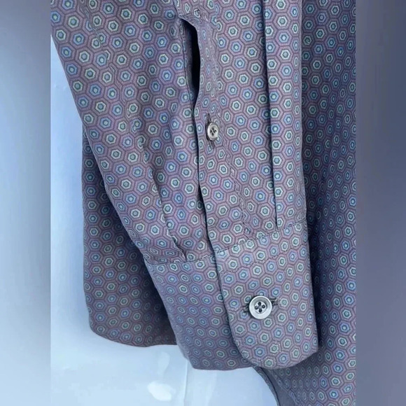 Prada geometric pattern button down shirt size large - Picture 8 of 15